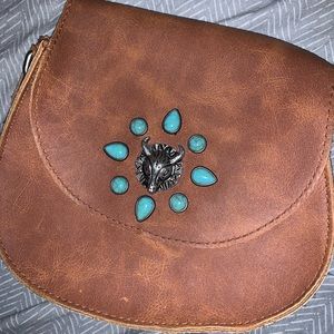Mossimo Brown Southwest Style Mini Purse